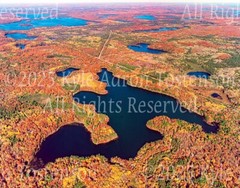 Little Spider Lake, Arbor Vitae, Vilas Co., Wisc. Overhead Photo. Frame Optional
