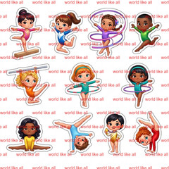 Sports Sticker Mega Bundle for Kids | Cute 3D Cartoon 4k digital