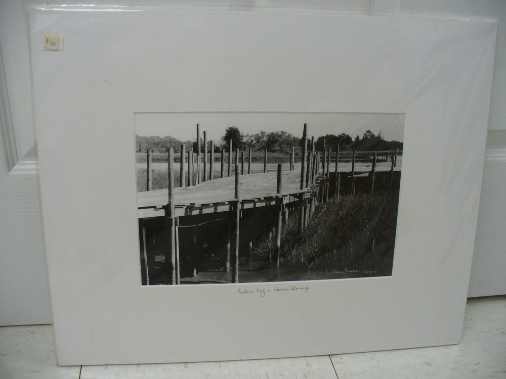MATTED PHOTOGRAPHY Cedar Key House Ramp by Larry Santucci Acid Free Art 16×20