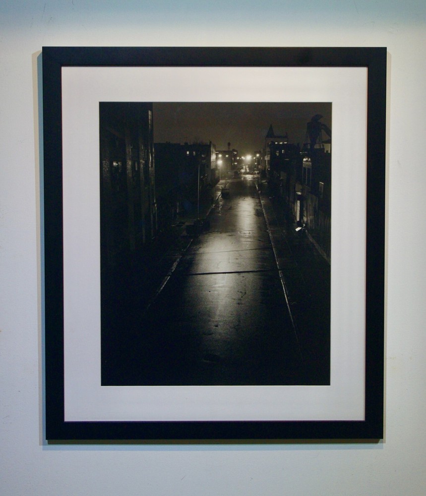 Fine Art Photo- Framed Signed Tyco Lewis- Grotten – Rainy Street at Night 2000