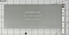 Catherine Opie Art Announcement Card – Wall Street 2000-2001