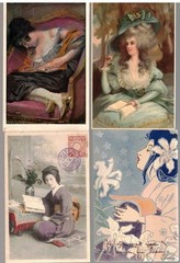 Deltiology / BOOKS AND READING AS DEPICTED BY THE PICTURE POSTCARD 1900-1950- 47