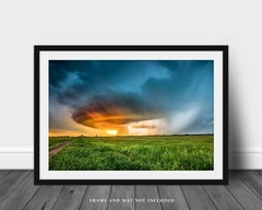 Storm Photography Print Thunderstorm Picture Oklahoma Photo Weather Decor