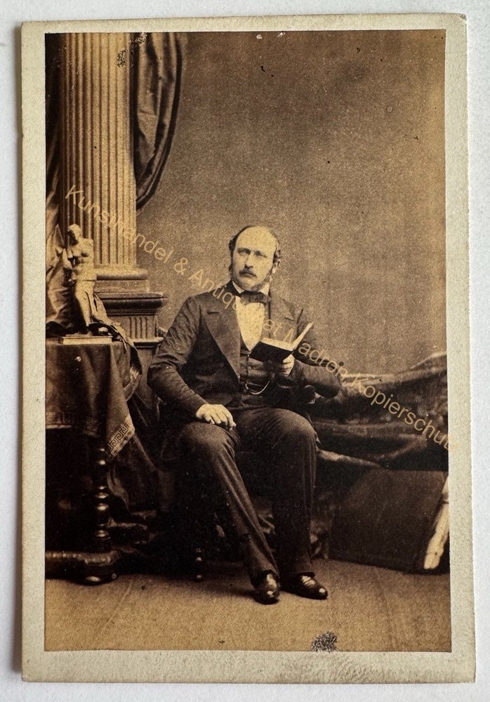 Orig CDV Photo Photograph Tirage 1860 London Camille Silvy Prince Consort Albert