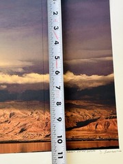 Triptych 3 Panel Photograph Dead Sea Sunset Facing Jordan Signed D Emerson 2006