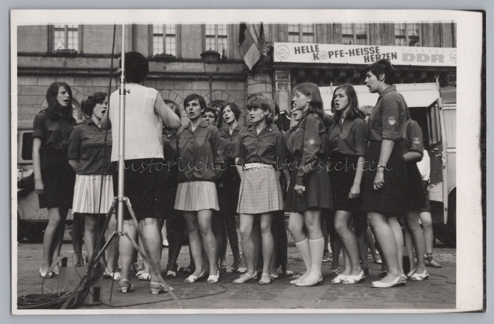 Zittau Girl FDJ 20 Years GDR Radio Bright Heads Hot Hearts Photo 1960s