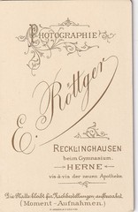 E. Röttger CDV – Man Portrait – Recklinghausen Herne 1890s