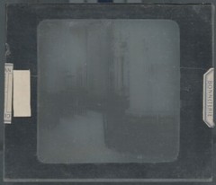 Gothic Church Interior, Photo Glass Plate, Black & White, Positive 8.5×10 Cm