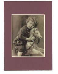 No Reins Does Johnnie Need 1897 3-d Photo Reprint Stereographic Arts 5×7 Child