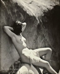 1927 Original EDWIN BOWER HESSER Female Nude Woman Art Deco Silver Gelatin Photo