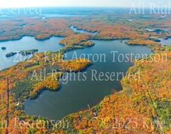 Horsehead Lake, Presque Isle, Wisc (Vilas Co.) Aerial Photograph. Frame Optional