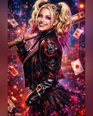 Alexa Bliss 8×10 Photo Art Print WWE Wrestling AEW Sexy Harley Quinn Onlyfans