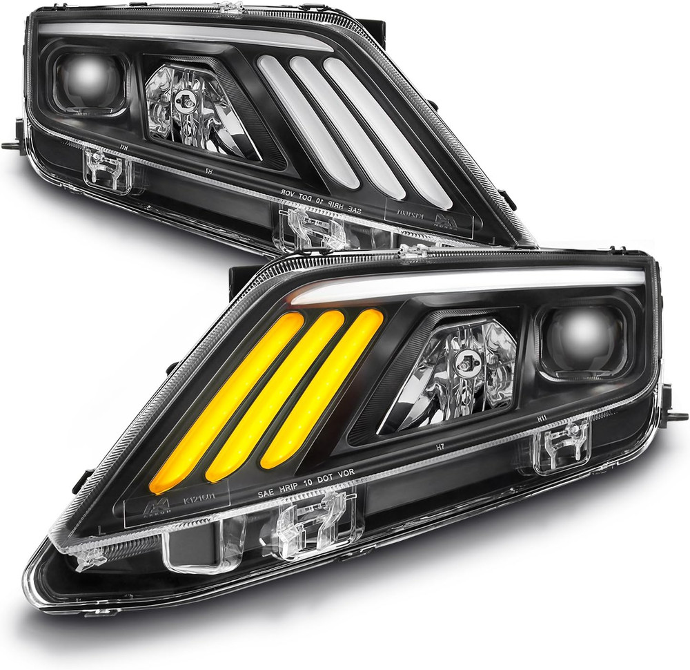 – for 2010-12 Ford Fusion LED Daytime Running Lamp Strip Projector Headlights W/