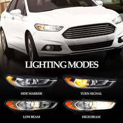 for Ford Fusion Headlight Assembly 2013 2014 2015 2016 Halogen Projector Headlam