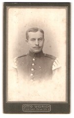 Photography Otto Weirich, Eisenach, Neue Str. 2, portrait Thuringia. Soldier, Music
