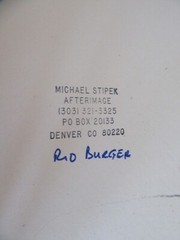 Michael Stipek Signed & Matted “Rio Burger” Photograph 11.5 x 9.5″ Frame