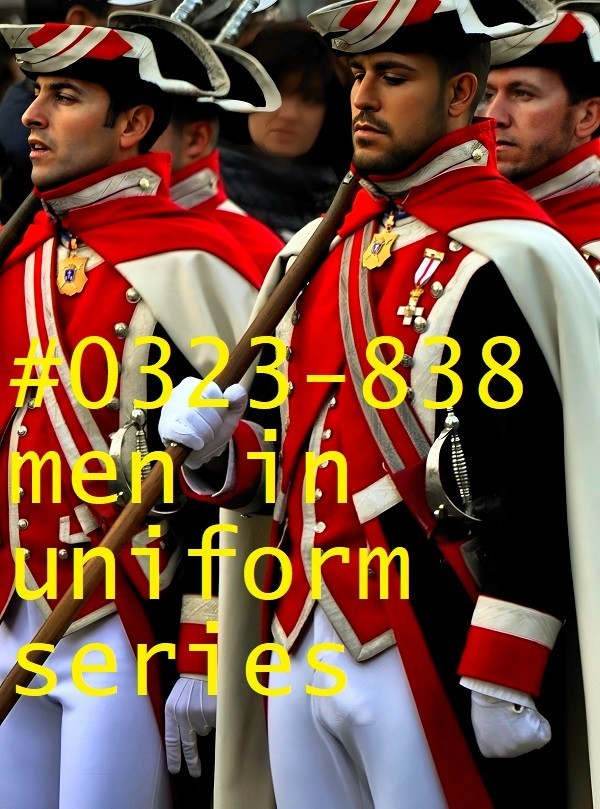 MALE PORTRAIT #0323-838- men in uniform-spanish royal guard series -freeShipUSA