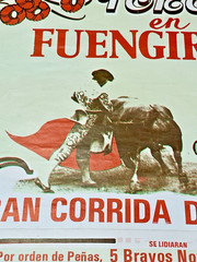 VTG GRAN CORRIDA DE LAS PENAS, Corrida de Toros – 1986 BULLFIGHT POSTER 25×17
