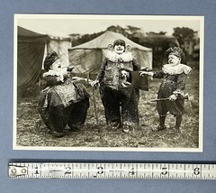 Kassino Clowns w. Dog c. 1920 Fotofolio Art Print Card