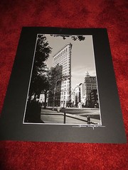 Flatiron Building by Alex Leykin, signed original photo, mounted on black mat