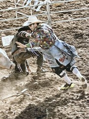 RARE Artist Photographer Catie Moore Signed Photo Filter Framed Art Rodeo 2013