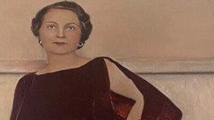 VTG HAND PAINTED Tinted Color Photo 8×10 Wealthy Woman Portrait FULMER ESTATE
