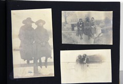 Antique Photo Album PA Conneaut Lake Pennsylvania Nurse Pets Horses Women