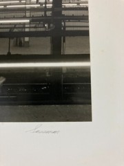 LEONARD SUSSMAN Signed NEW YORK CITY SUBWAY 1977 GELATIN SILVER PRINT & ETCHING