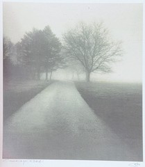 Richard Calvo “Carriage Road” Signed Photograph Framed Matted Landscape Art
