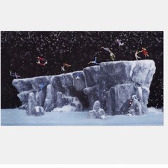 Walter Martin & Paloma Muñoz The Cliff 2006 Diasec C-Print Winter Photograph 1/6