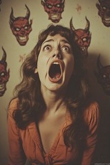 5 ~ 4X6 Glossy HORROR Fine Art ‘ SCREAM QUEEN ‘ Photo FANTASY Set ! 211359088