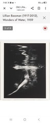 Lillian Bassman (1917-2012) Silver Gelatin Photo,»Wonders Of Water» Hand Signed