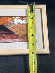 Joseph A Barnett Signed Framed Photo Photographer Kennebunk Maine Barn