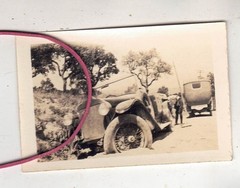 PHOTO PHOTO CAR AUTOMOBILES ACCIDENT 1921 HISPANO SUIZA H6B