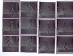 NEWLY FOUND! Hendrickson PHOTO Contact Sheet Proof & Negs BODYBUILDER BALLERINA
