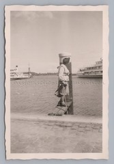 2 Steamers on Lake Constance 1958 – Old Photo 1950s