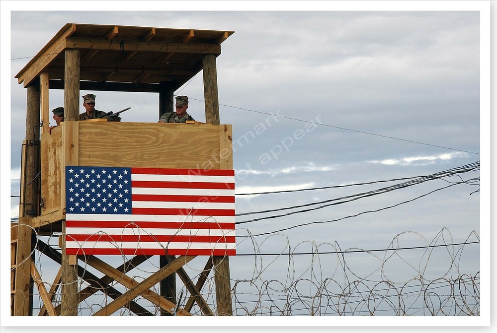 Gitmo Guard Tower Guantanamo Bay Camp X-Ray War On Terror Silver Halide Photo