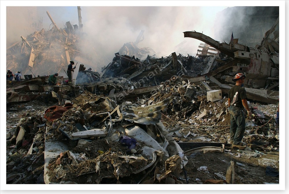 World Trade Center 9/11 Ground Zero Debris Cleanup Silver Halide Photo