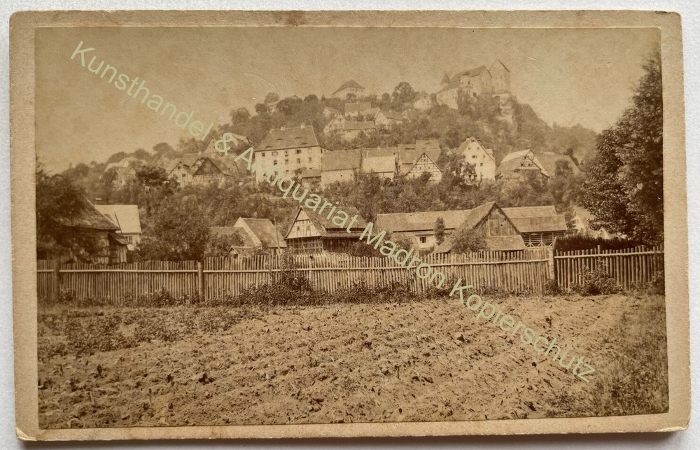 orig. CDV photo place near Bayreuth 1889 Hans Brand Lichtenberg?