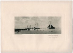 1900 ALFRED STIEGLITZ Photogravure, The Landing of the Boats, Photographic Times