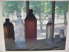 MATTED PHOTOGRAPHY Bottles by the Window 11×14 Color by Larry Santucci