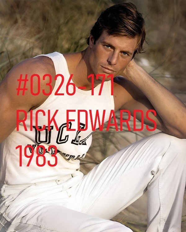 VINTAGE MALE PORTRAIT #0326-171 -rick edwards 1983 -freeShip/USA