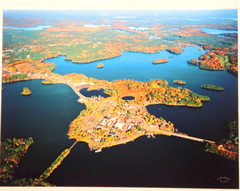 Minocqua Island, Oneida County, Wisconsin. Overhead Photograph, Frame Optional