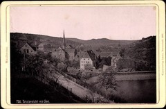 Photo Maulbronn in the Black Forest, total view with lake, 1896 – 10560223