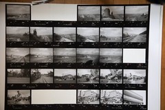 Photo Print Large Contact Sheet 1980 Various Views Normandy 40X50cm