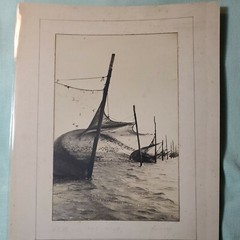 PHOTOGRAPHER JOSE ALEMANY; Original Titled Photo, «Weir In The Wind» 7.5 x 11.25
