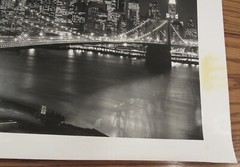 Signed Henri Silberman photograph Brooklyn Bridge New York City 16×20″