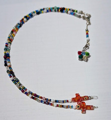 Multicolor & Multi-gemstone Two String Bookmark