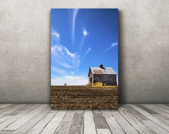 Vertical old barn photography print Iowa farmland photo landscape wall art
