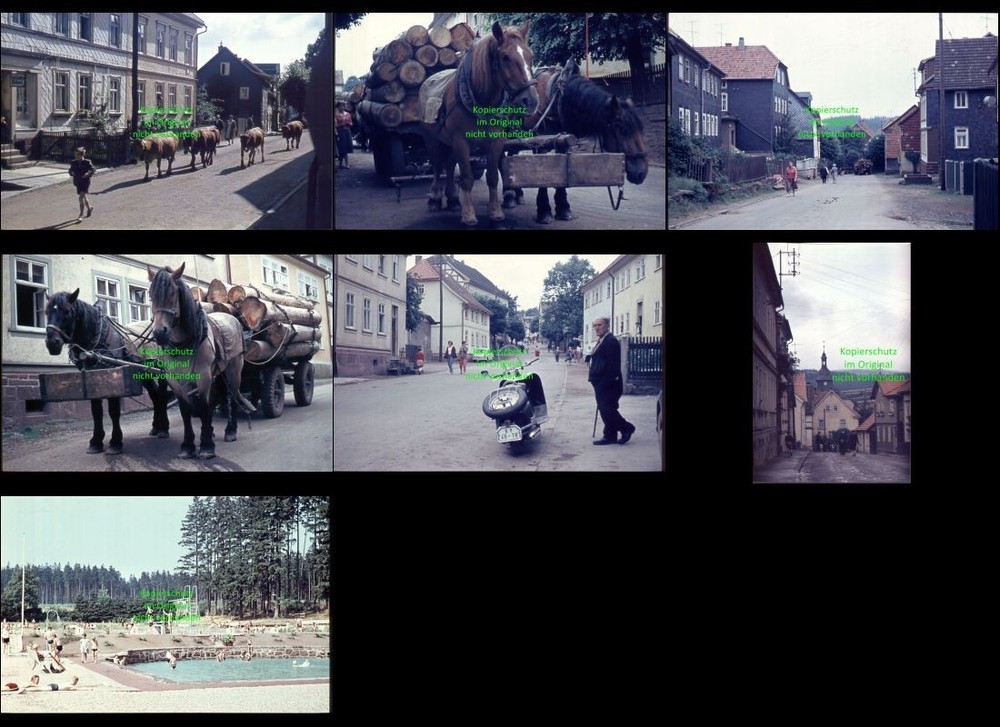 Finsterbergen Friedrchroda – GDR 1960 – 7x Orig Slide Photo Colour Slide – ZA63.65-70